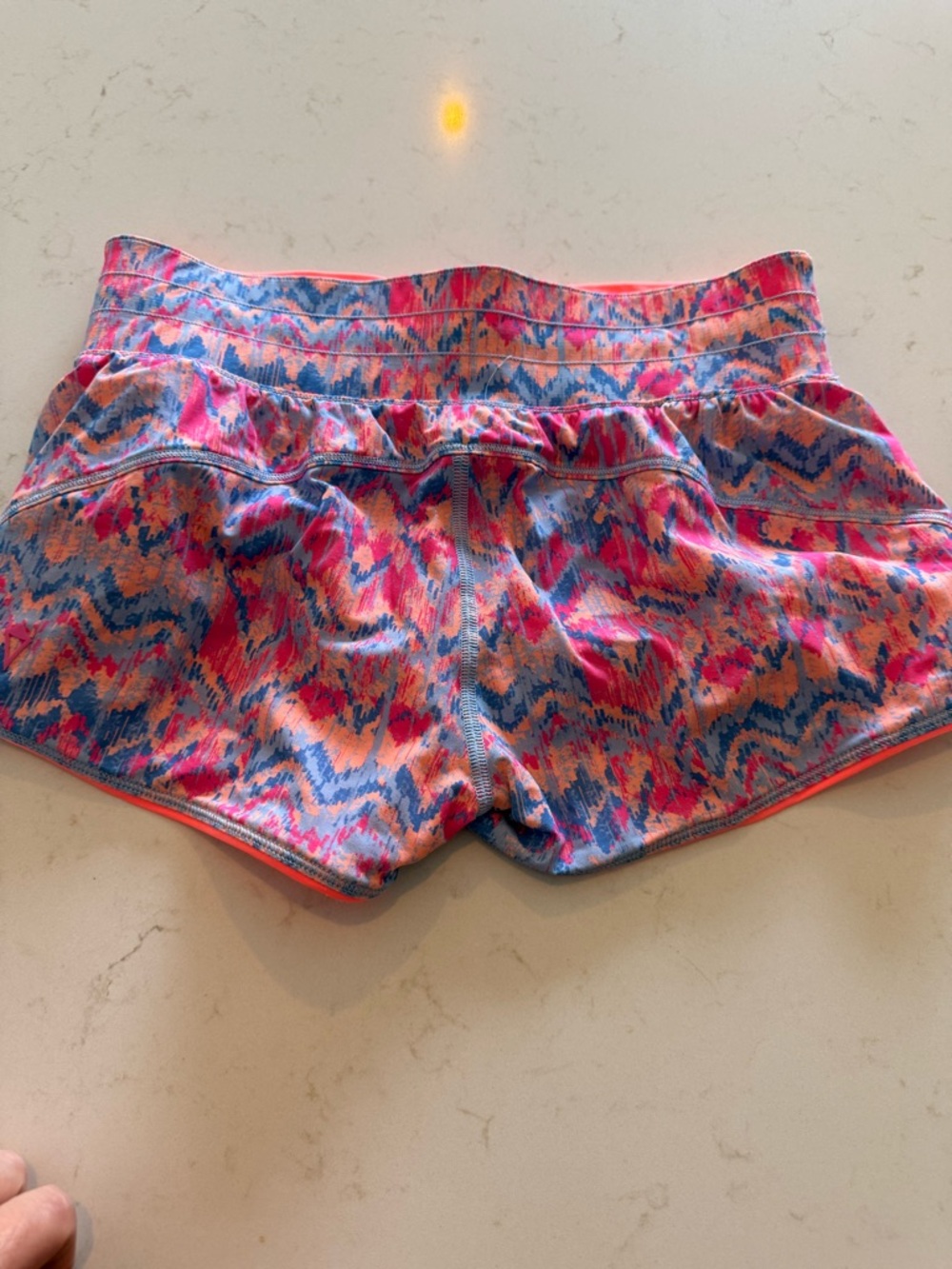 Ivivva Reversable Pink & Blue Patterned Girls' Active Shorts